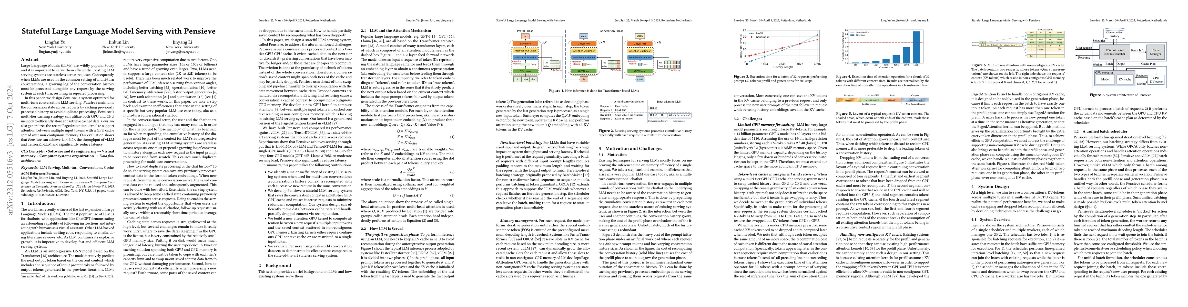 Thumbnail for Stateful Large Language Model Serving with Pensieve