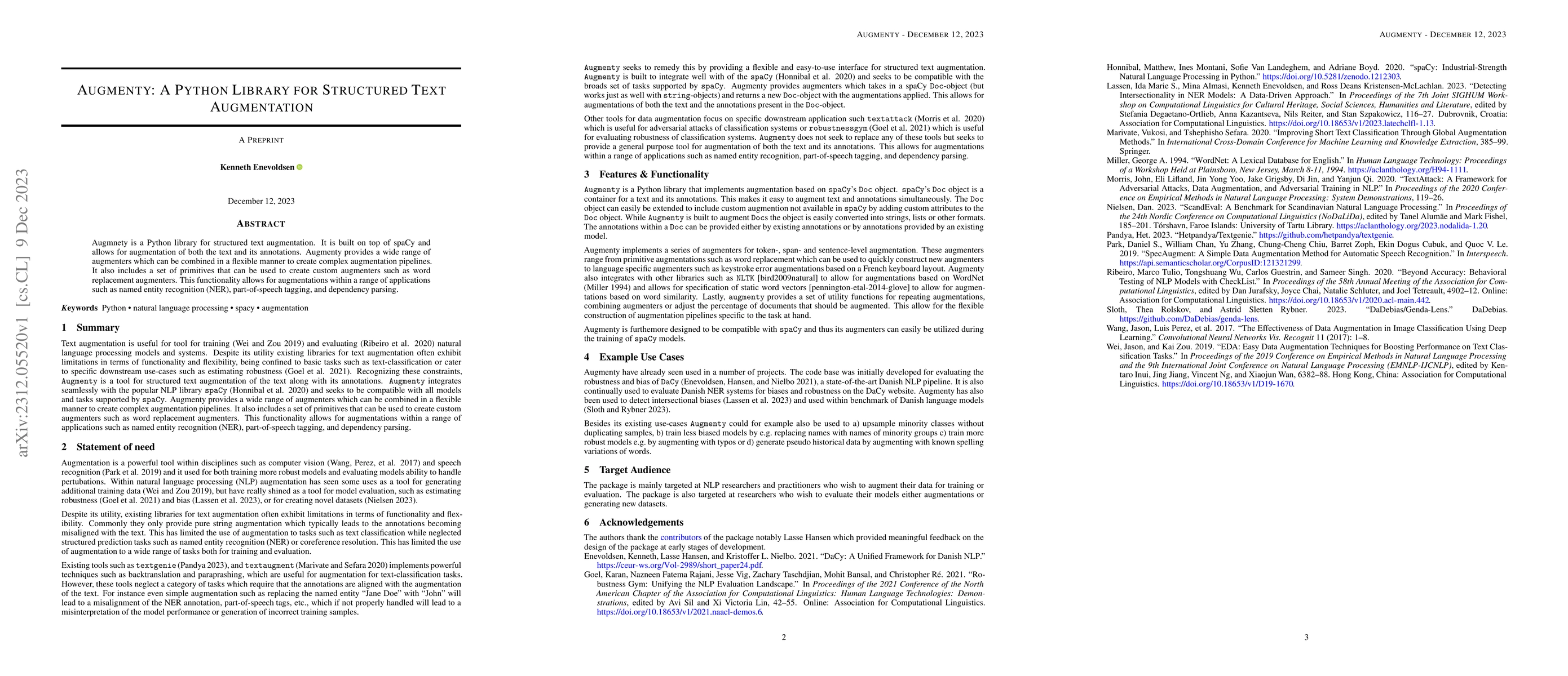 Thumbnail for Augmenty: A Python Library for Structured Text Augmentation