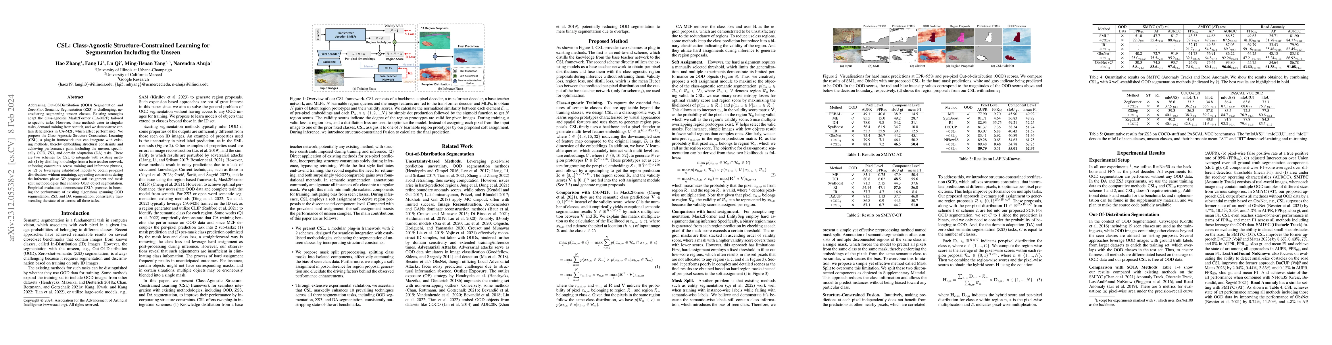 Thumbnail for CSL: Class-Agnostic Structure-Constrained Learning for Segmentation
  Including the Unseen