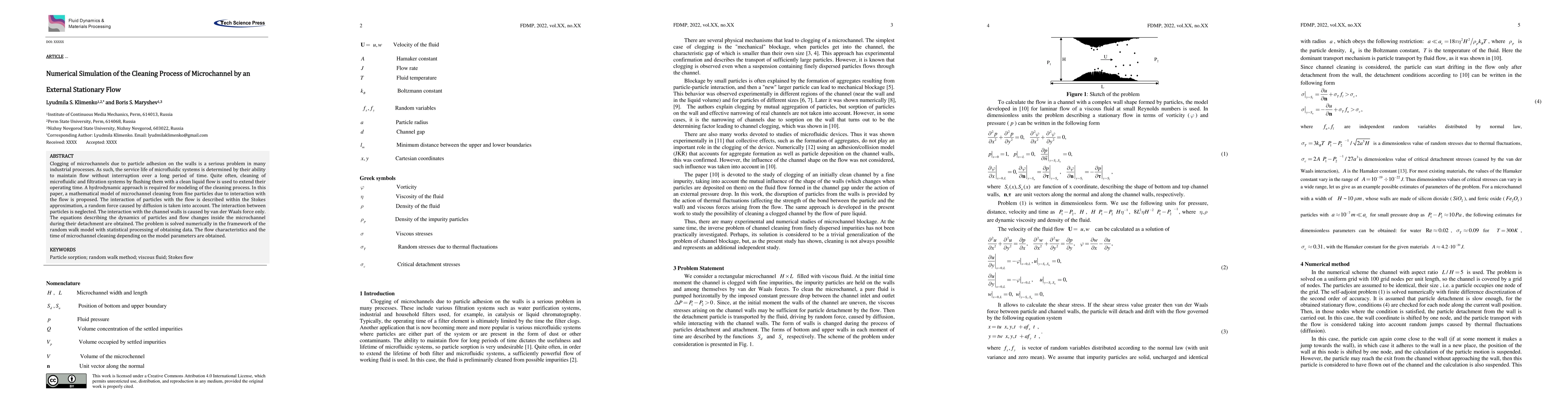 Thumbnail for Numerical Simulation of the Cleaning Process of Microchannel by an
  External Stationary Flow