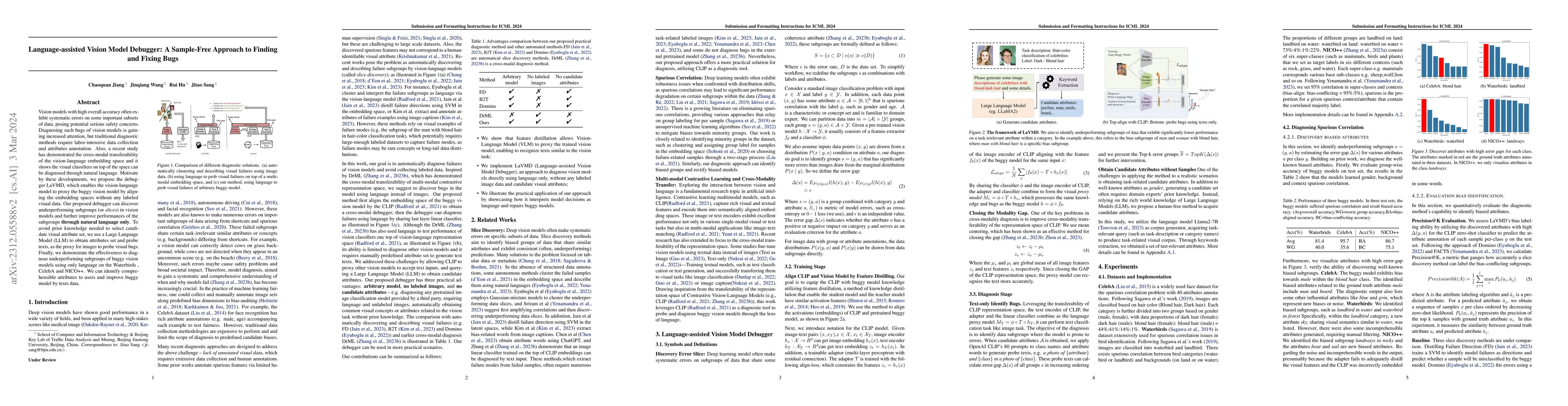 Thumbnail for Language-assisted Vision Model Debugger: A Sample-Free Approach to
  Finding and Fixing Bugs