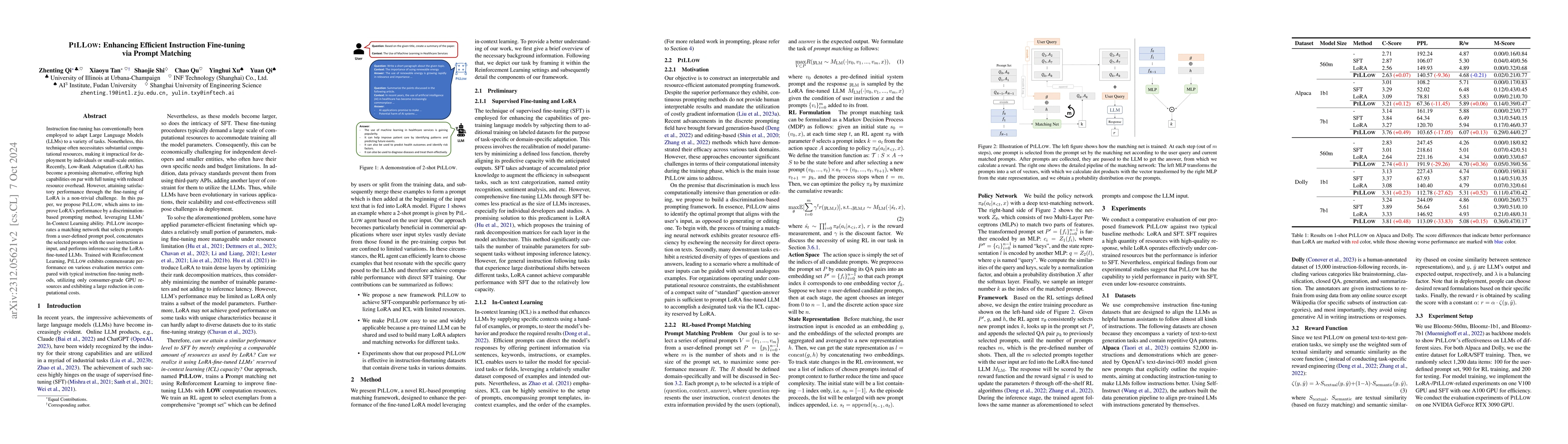 Thumbnail for PILLOW: Enhancing Efficient Instruction Fine-tuning via Prompt Matching