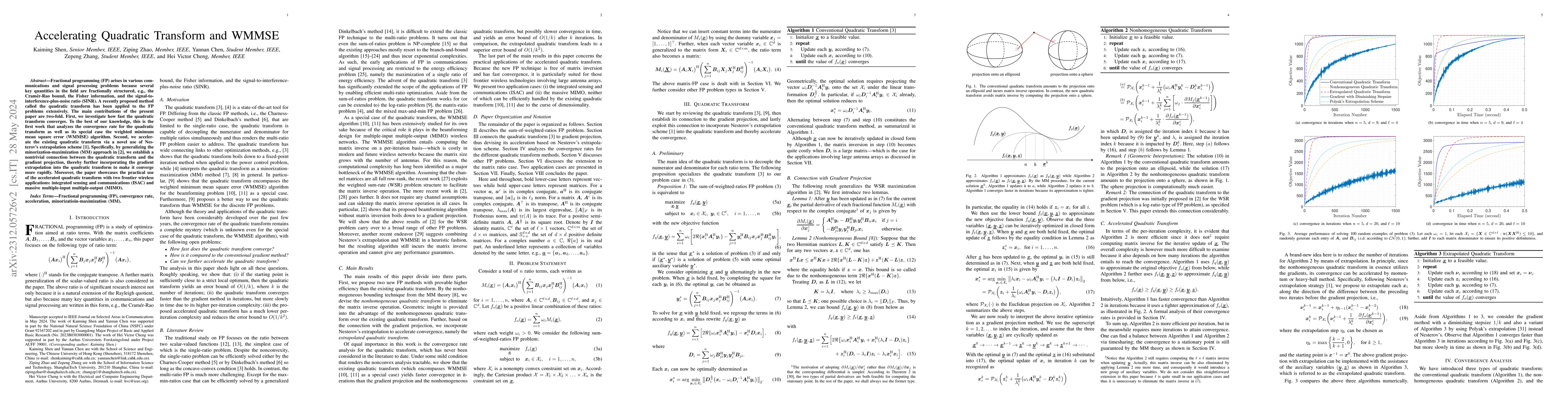 Thumbnail for Accelerating Quadratic Transform and WMMSE