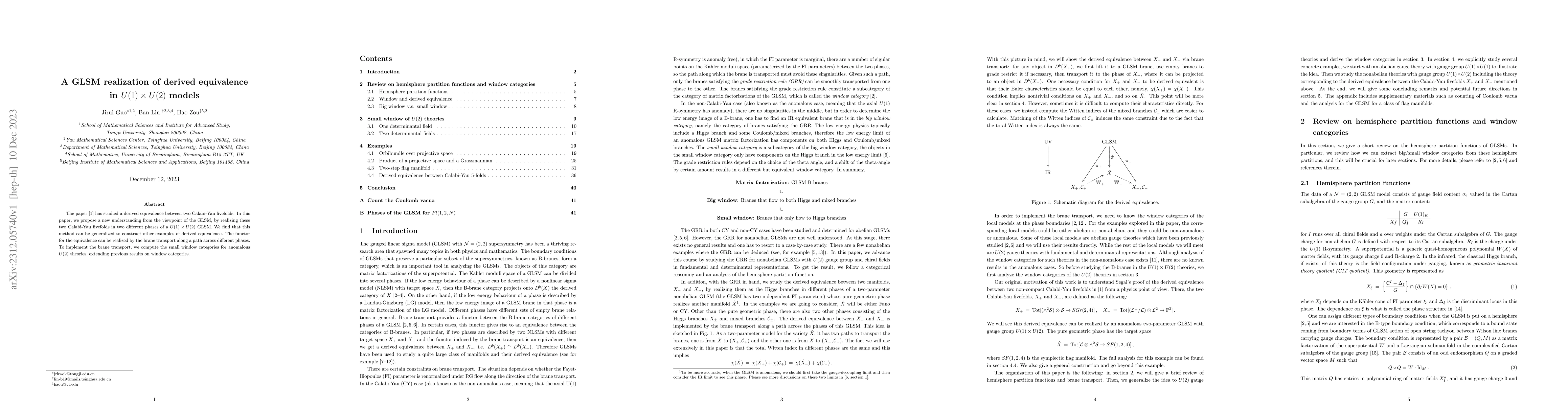 Thumbnail for A GLSM realization of derived equivalence in $U(1) \times U(2)$ models
