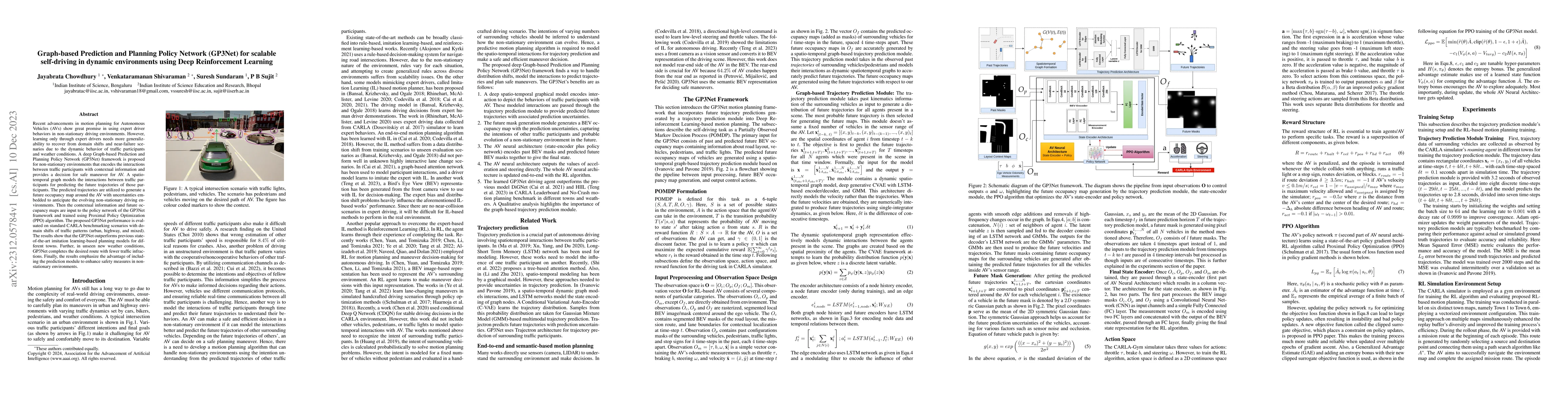 Thumbnail for Graph-based Prediction and Planning Policy Network (GP3Net) for scalable
  self-driving in dynamic environments using Deep Reinforcement Learning