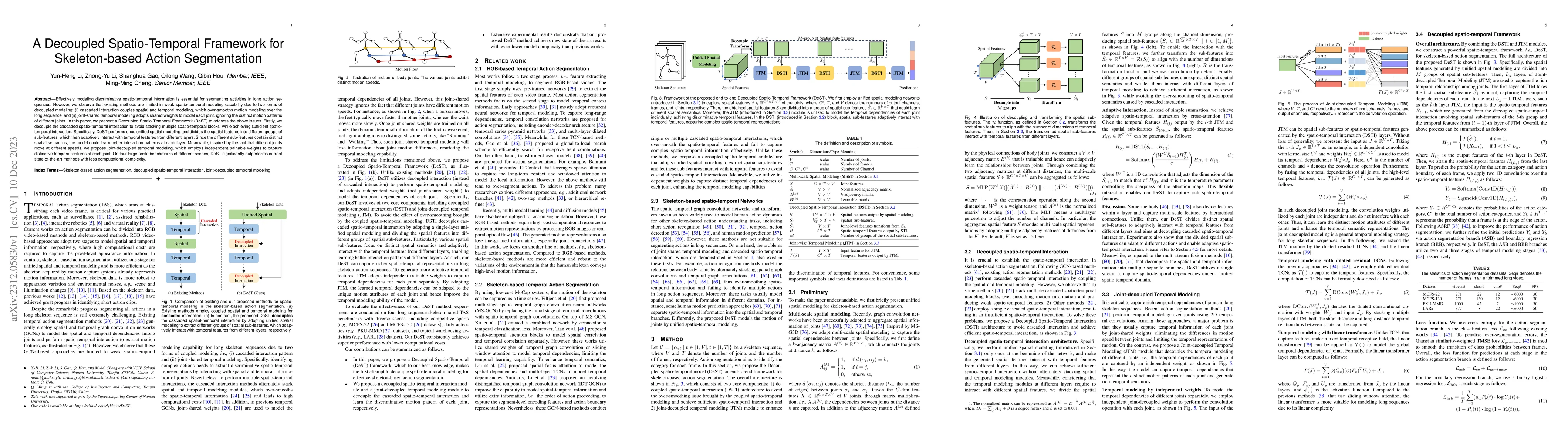 Thumbnail for A Decoupled Spatio-Temporal Framework for Skeleton-based Action
  Segmentation