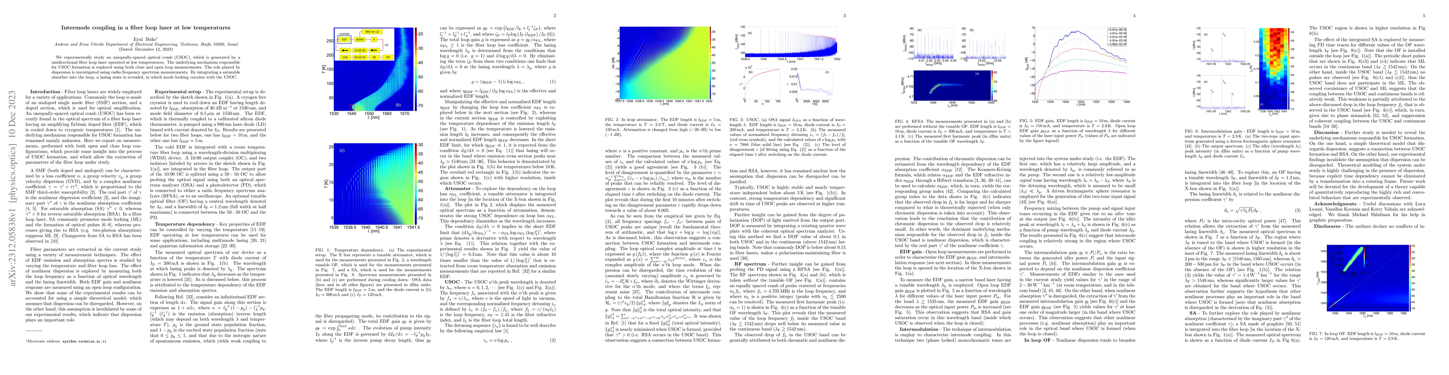 Thumbnail for Intermode coupling in a fiber loop laser at low temperatures