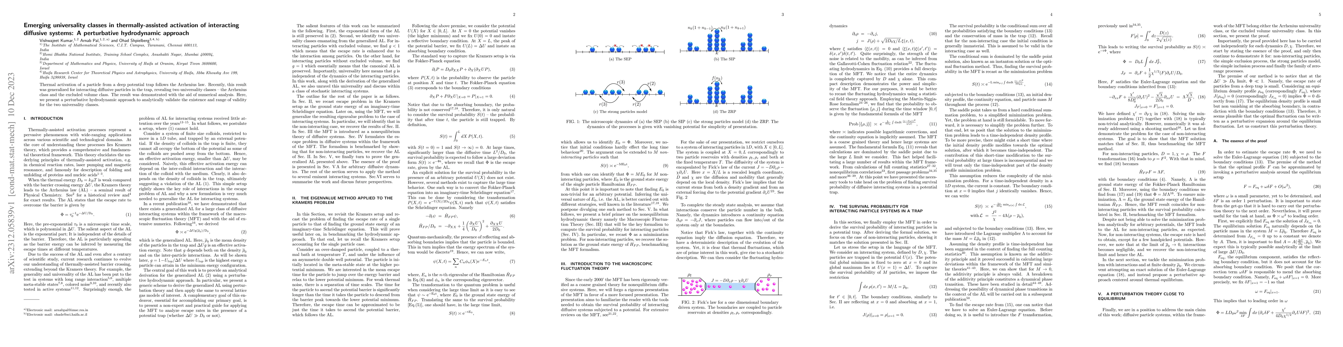 Thumbnail for Emerging universality classes in thermally-assisted activation of
  interacting diffusive systems: A perturbative hydrodynamic approach