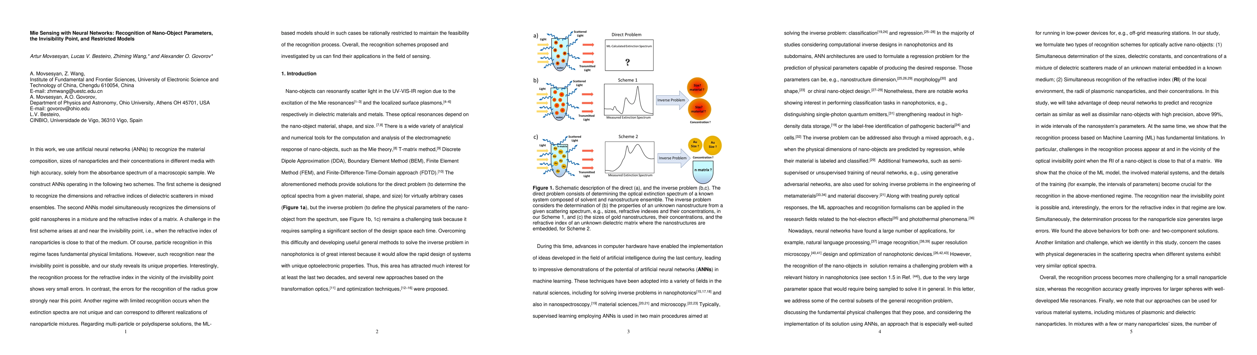 Thumbnail for Mie Sensing with Neural Networks: Recognition of Nano-Object Parameters,
  the Invisibility Point, and Restricted Models