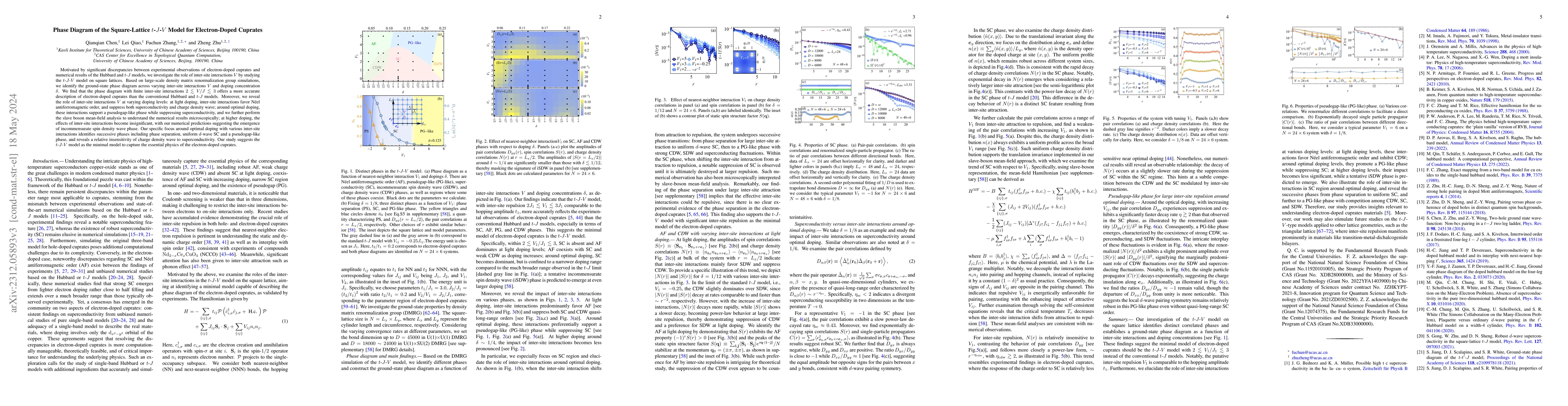 Thumbnail for Phase Diagram of the Square-Lattice $t$-$J$-$V$ Model for Electron-Doped
  Cuprates