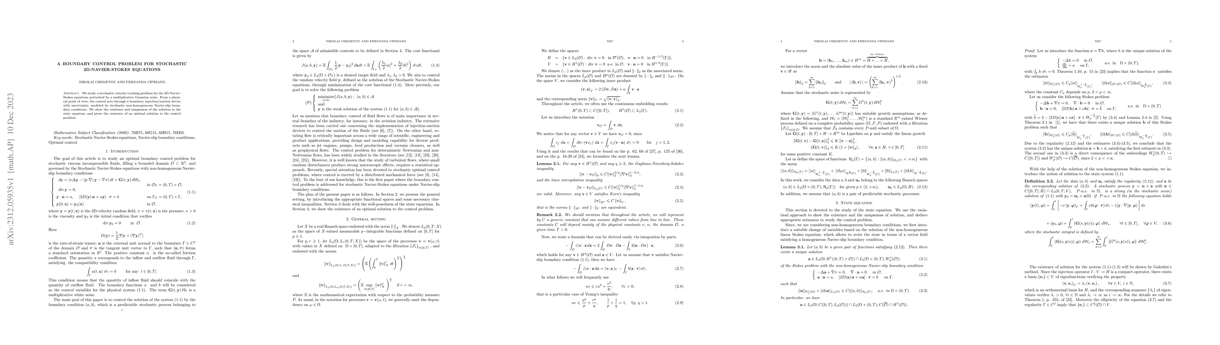 Thumbnail for Boundary control problem for stochastic 2d-Navier-Stokes equations