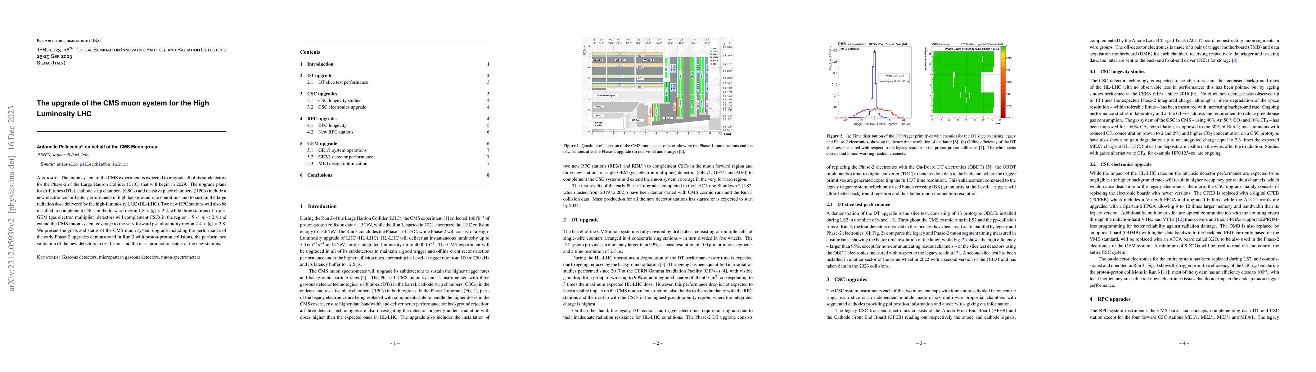 Thumbnail for The upgrade of the CMS muon system for the High Luminosity LHC