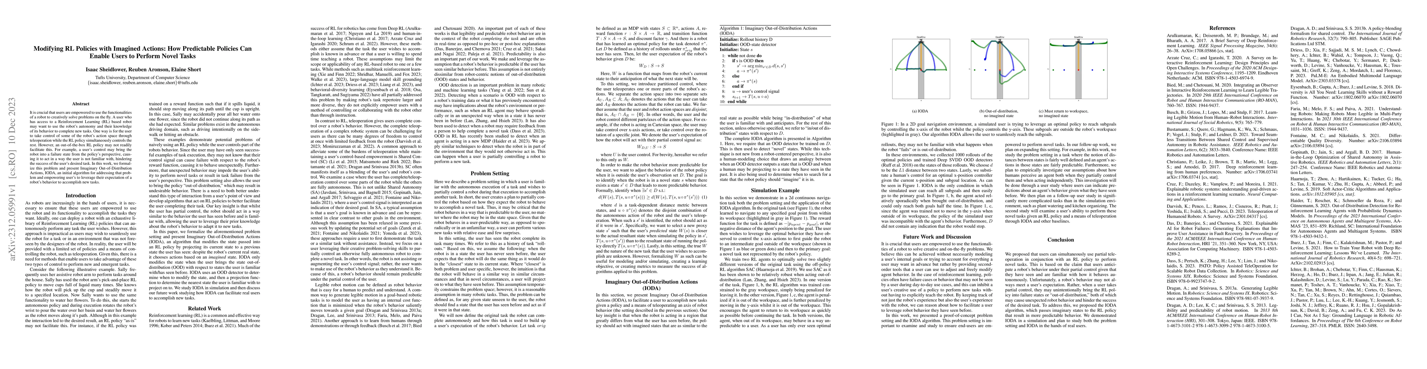 Thumbnail for Modifying RL Policies with Imagined Actions: How Predictable Policies
  Can Enable Users to Perform Novel Tasks
