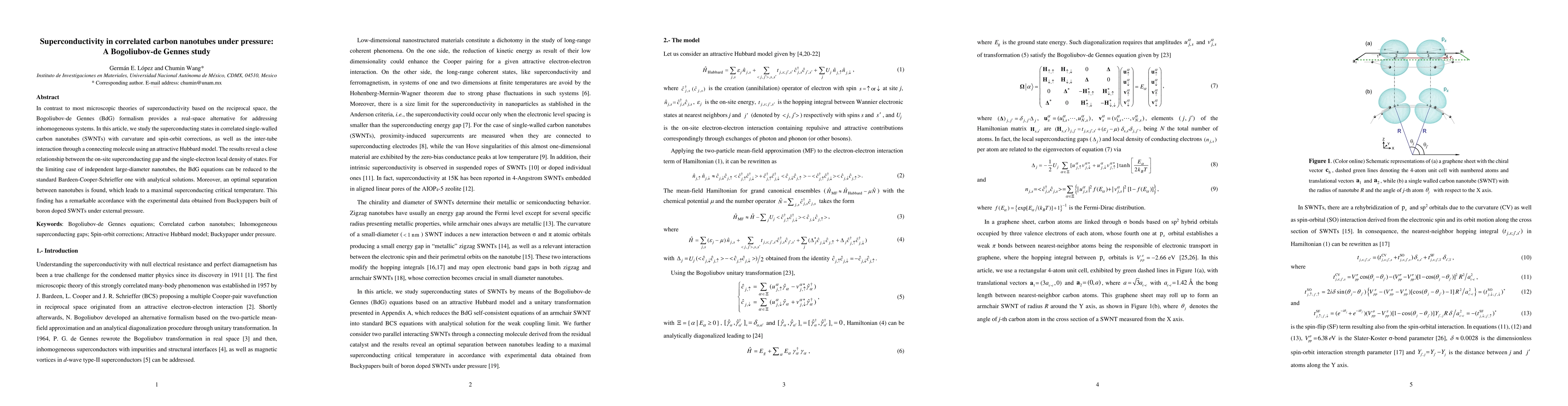 Thumbnail for Superconductivity in correlated carbon nanotubes under pressure: A
  Bogoliubov-de Gennes study