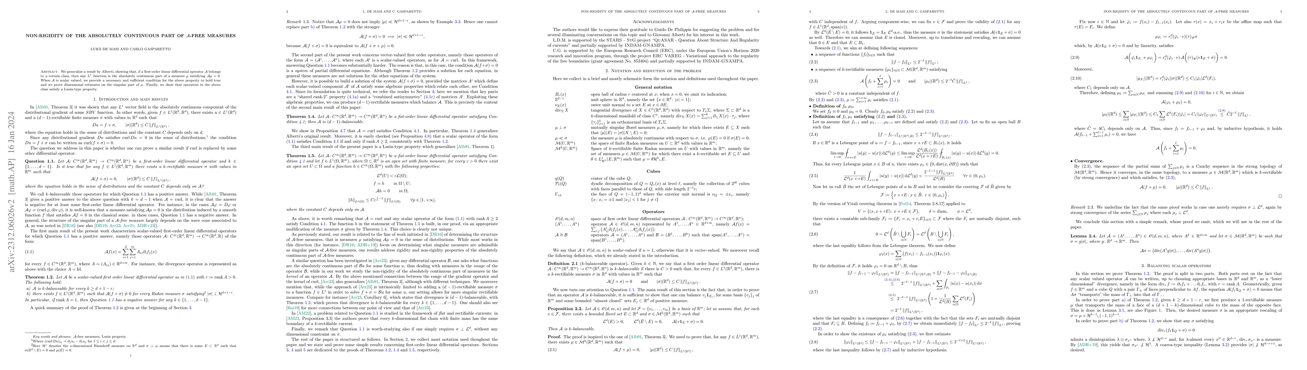 Thumbnail for Non-rigidity of the absolutely continuous part of $\mathcal{A}$-free
  measures
