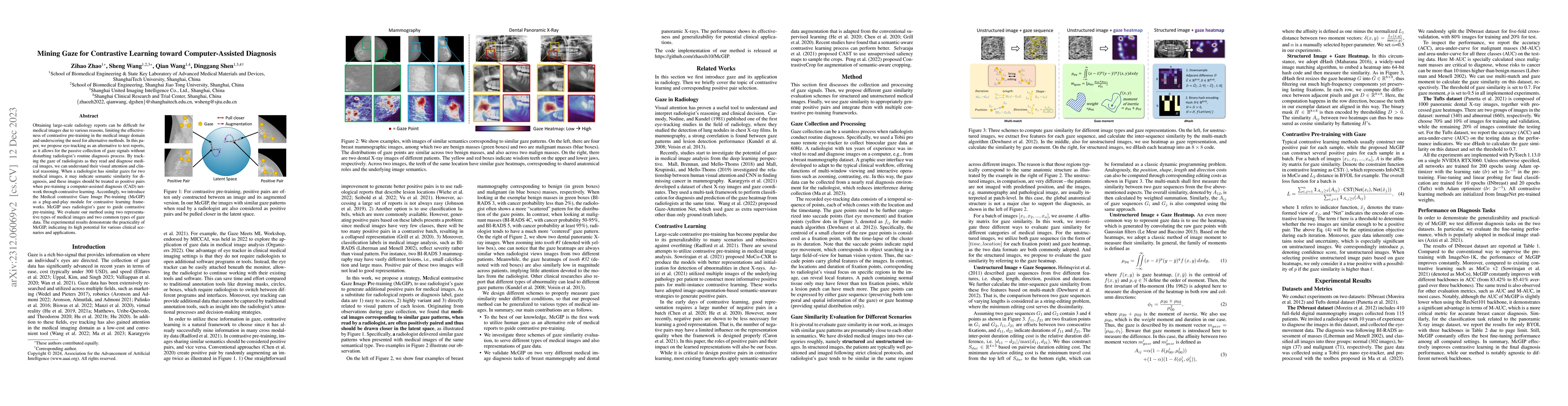 Thumbnail for Mining Gaze for Contrastive Learning toward Computer-Assisted Diagnosis