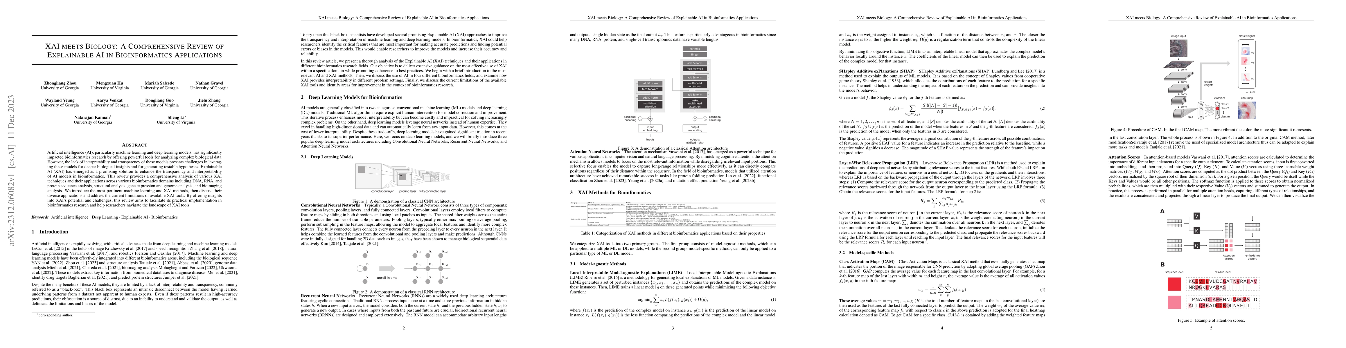 Thumbnail for XAI meets Biology: A Comprehensive Review of Explainable AI in
  Bioinformatics Applications