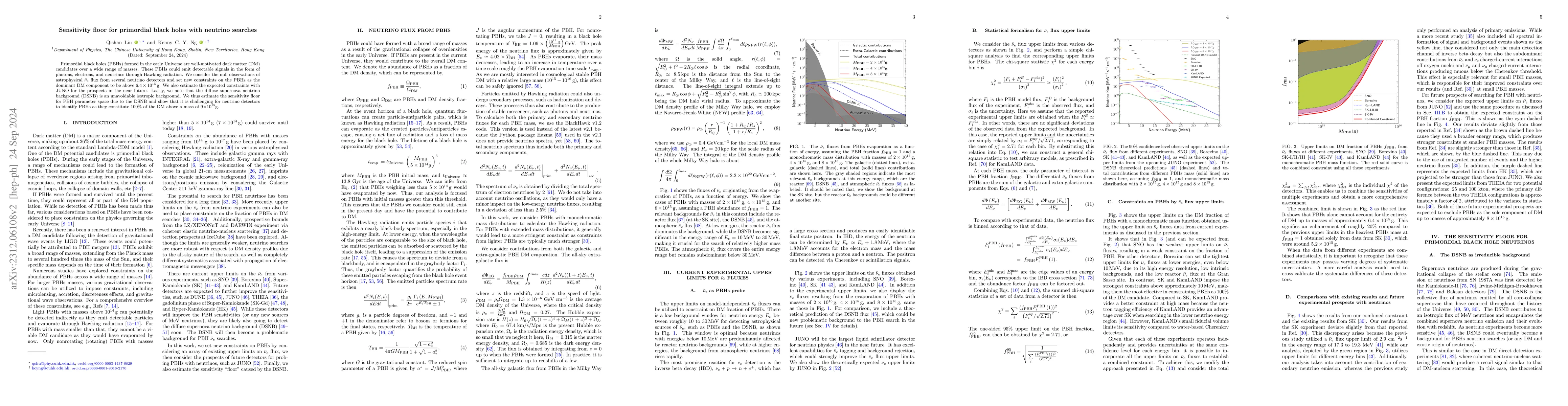 Thumbnail for The Sensitivity Floor for Primordial Black Holes with Neutrino Searches