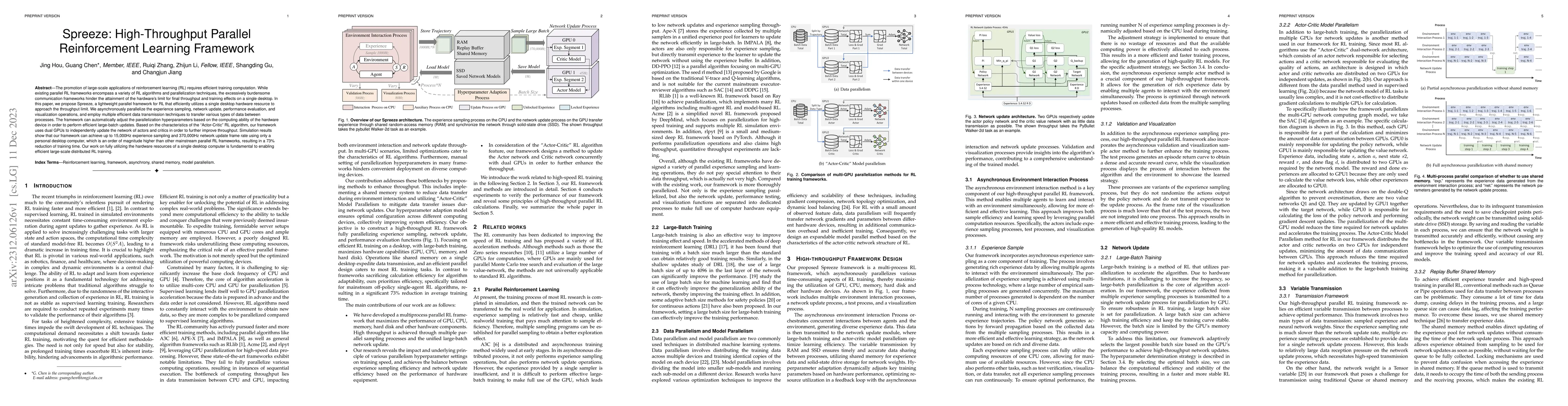 Thumbnail for Spreeze: High-Throughput Parallel Reinforcement Learning Framework