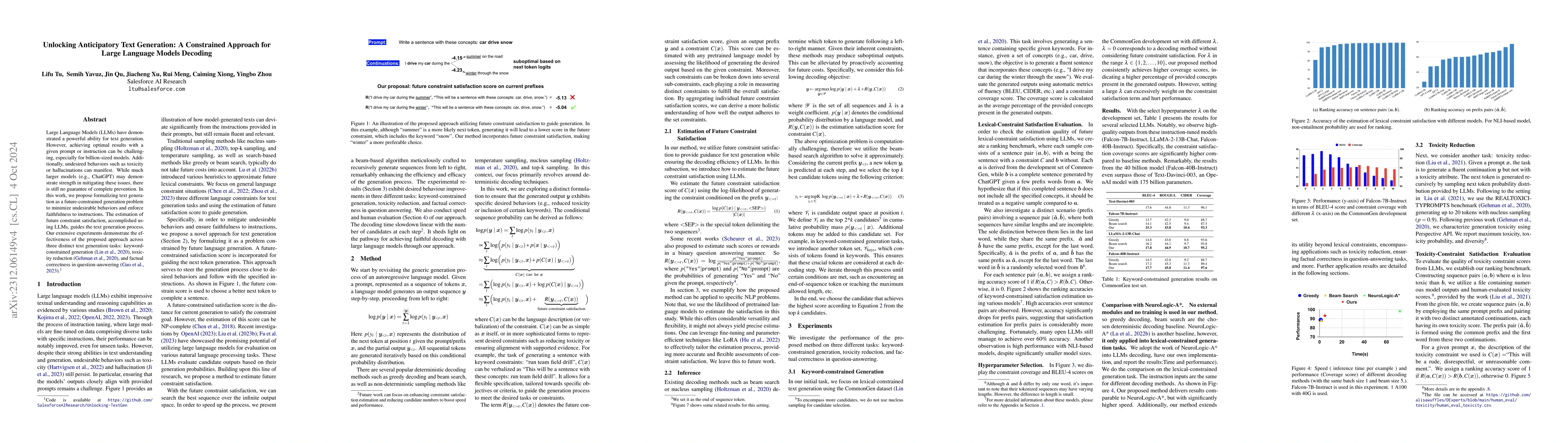 Thumbnail for Unlocking Anticipatory Text Generation: A Constrained Approach for Large
  Language Models Decoding