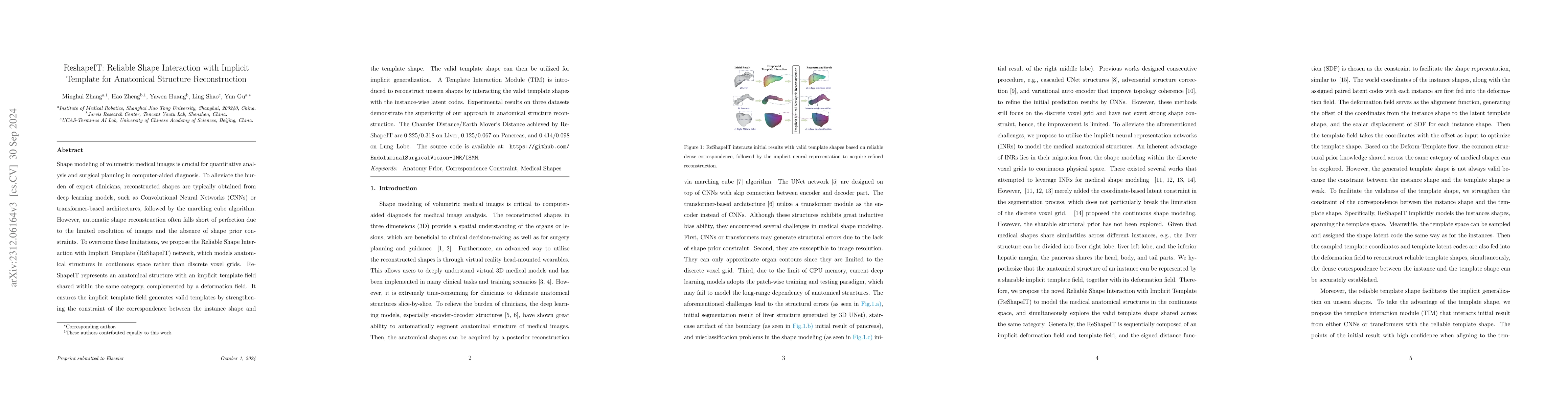Thumbnail for Implicit Shape Modeling for Anatomical Structure Refinement of
  Volumetric Medical Images