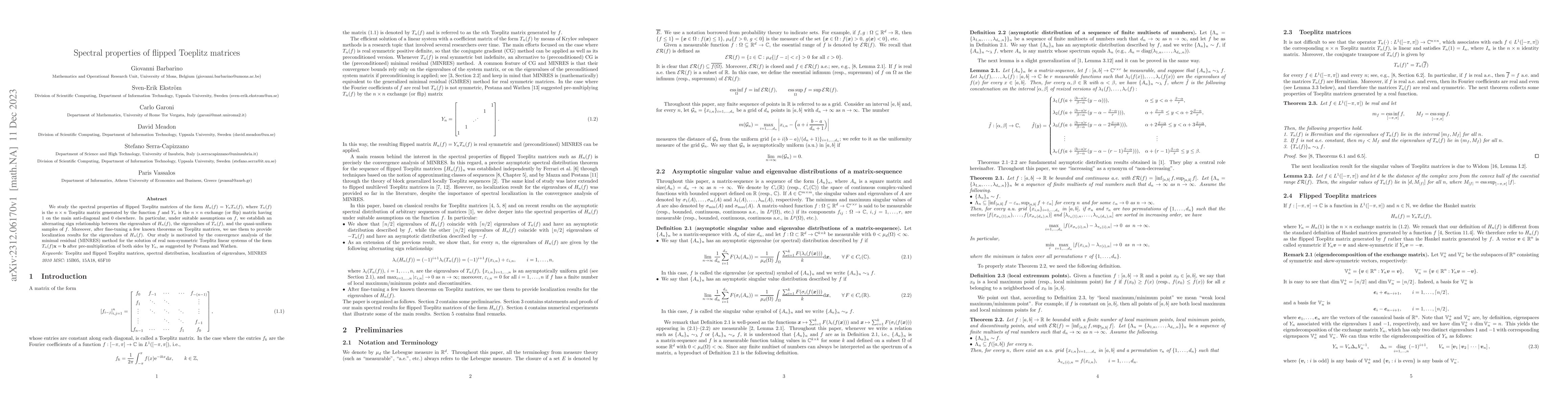Thumbnail for Spectral properties of flipped Toeplitz matrices