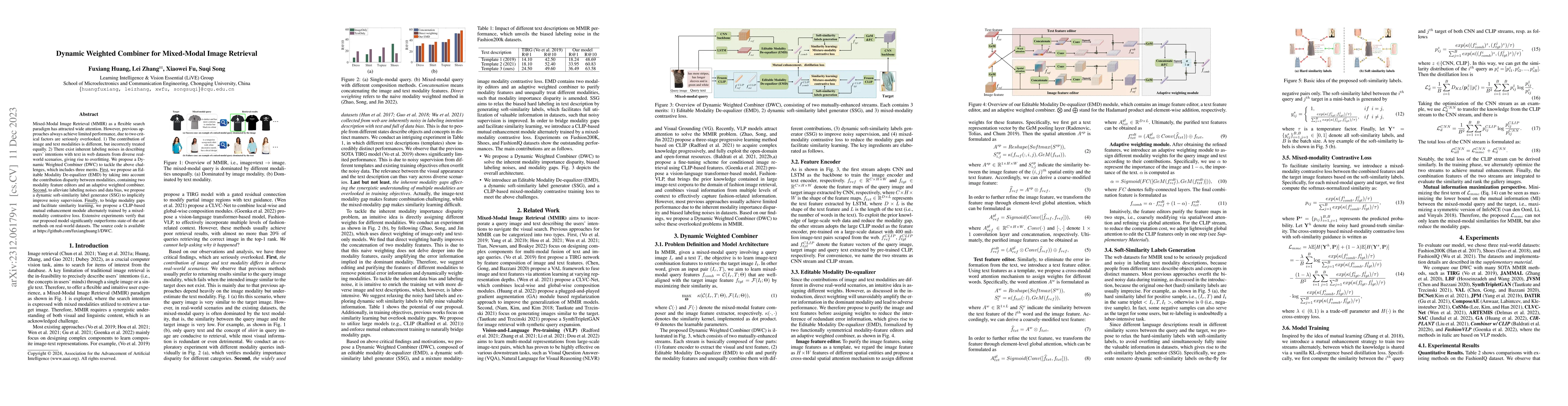 Thumbnail for Dynamic Weighted Combiner for Mixed-Modal Image Retrieval