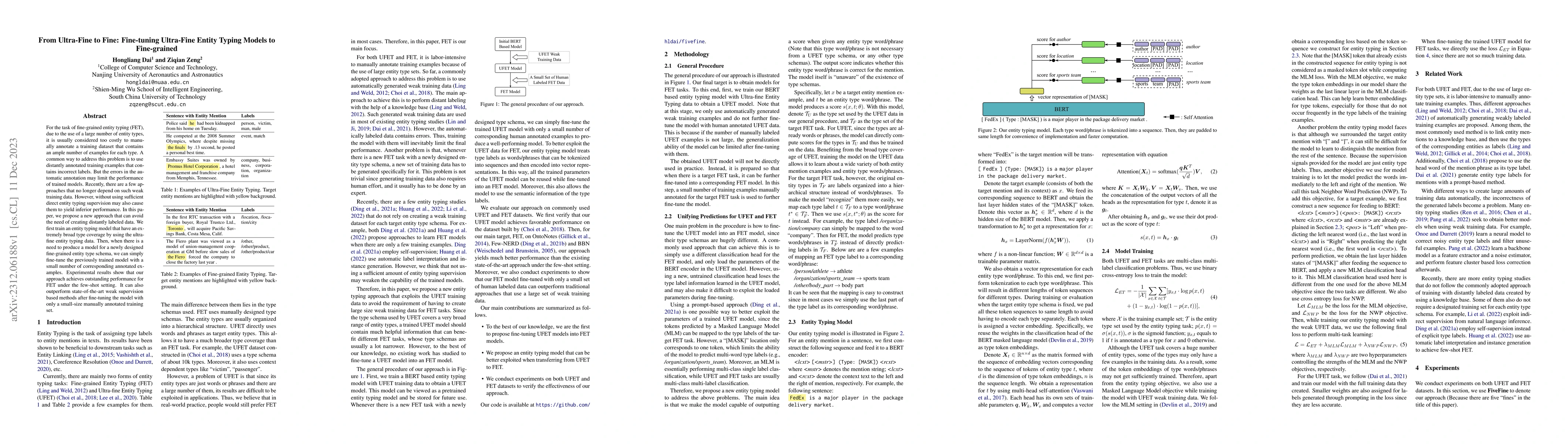 Thumbnail for From Ultra-Fine to Fine: Fine-tuning Ultra-Fine Entity Typing Models to
  Fine-grained