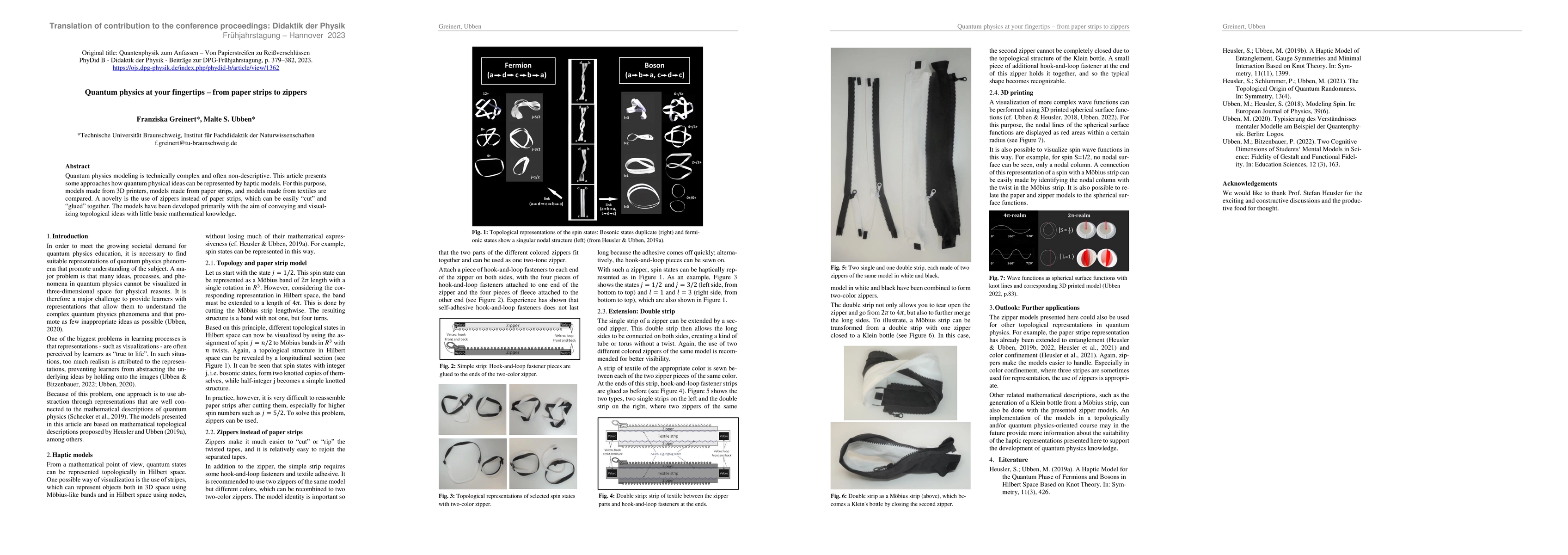 Thumbnail for Quantum physics at your fingertips -- from paper strips to zippers