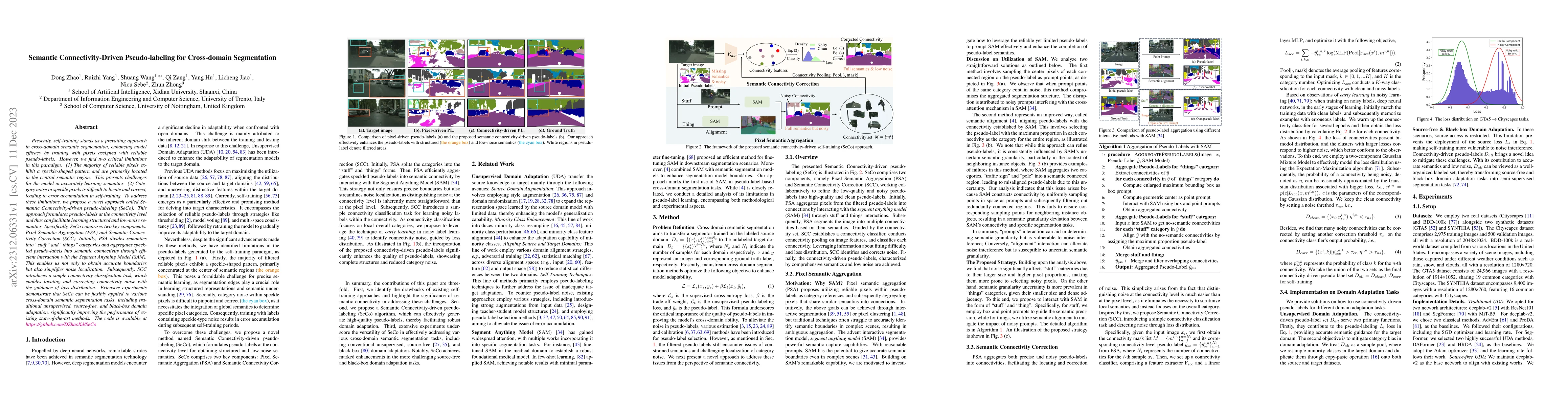 Thumbnail for Semantic Connectivity-Driven Pseudo-labeling for Cross-domain
  Segmentation