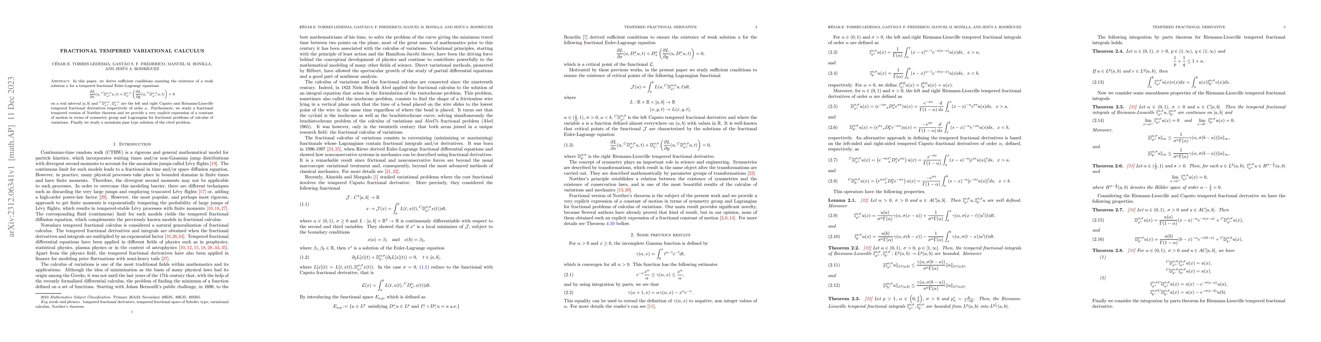 Thumbnail for Fractional tempered variational calculus