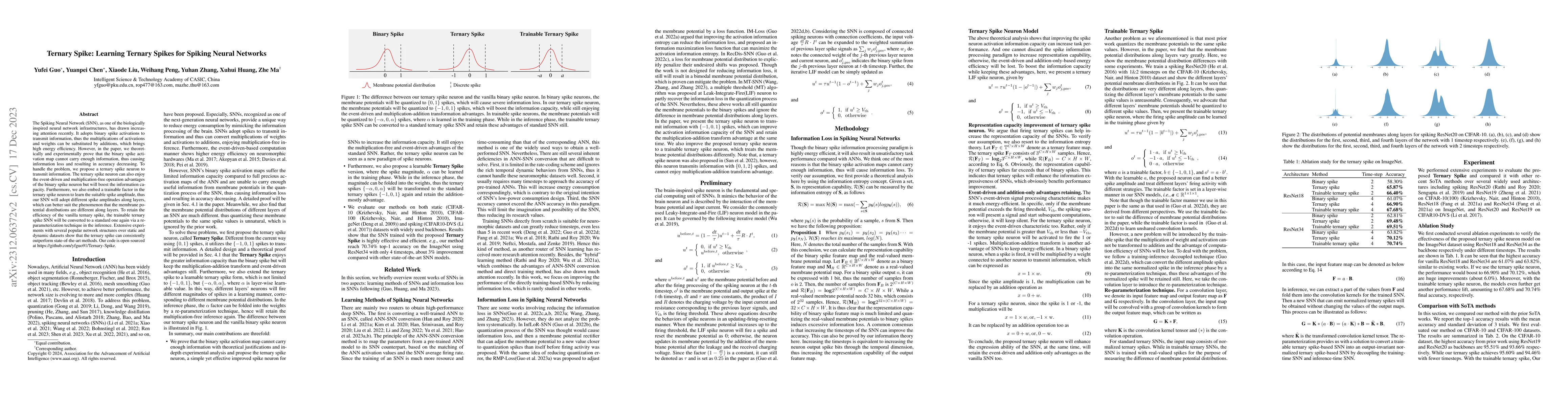 Thumbnail for Ternary Spike: Learning Ternary Spikes for Spiking Neural Networks