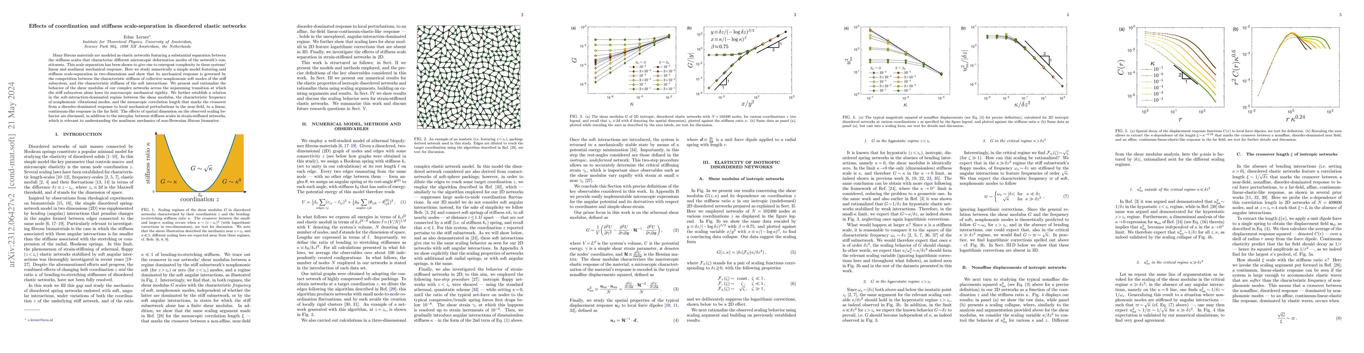 Thumbnail for Effects of coordination and stiffness scale-separation in disordered
  elastic networks