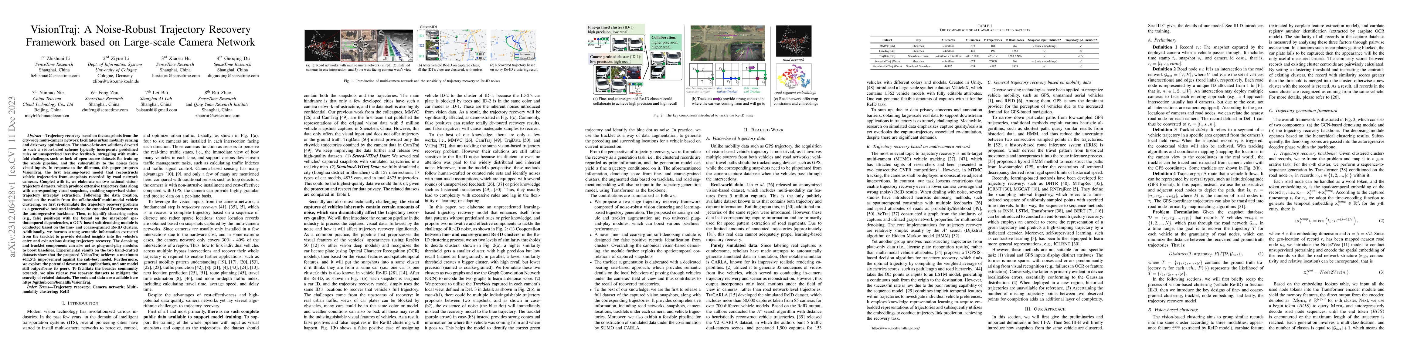 Thumbnail for VisionTraj: A Noise-Robust Trajectory Recovery Framework based on
  Large-scale Camera Network