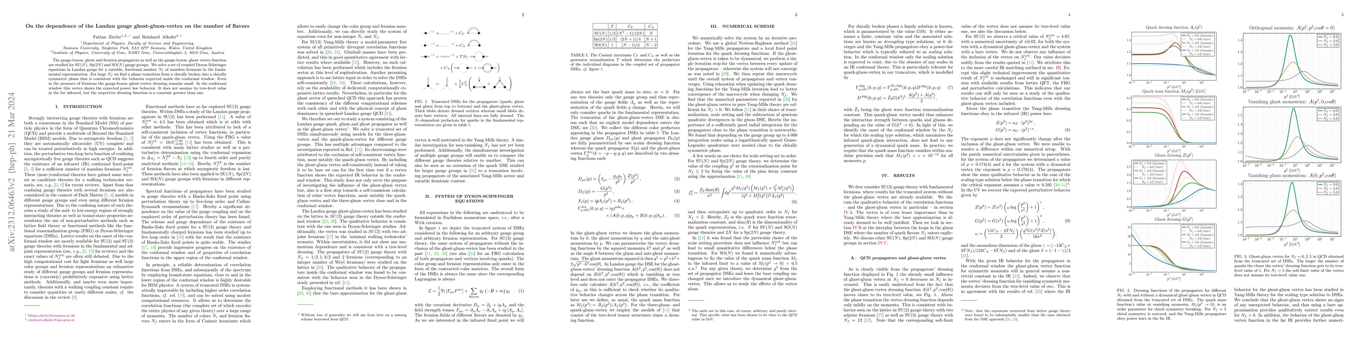 Thumbnail for On the dependence of the Landau gauge ghost-gluon-vertex on the number
  of flavors