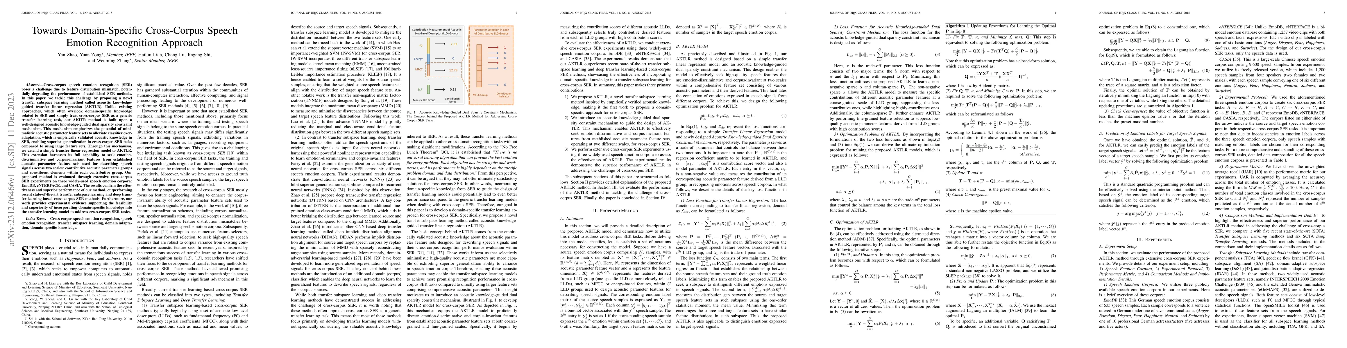 Thumbnail for Towards Domain-Specific Cross-Corpus Speech Emotion Recognition Approach