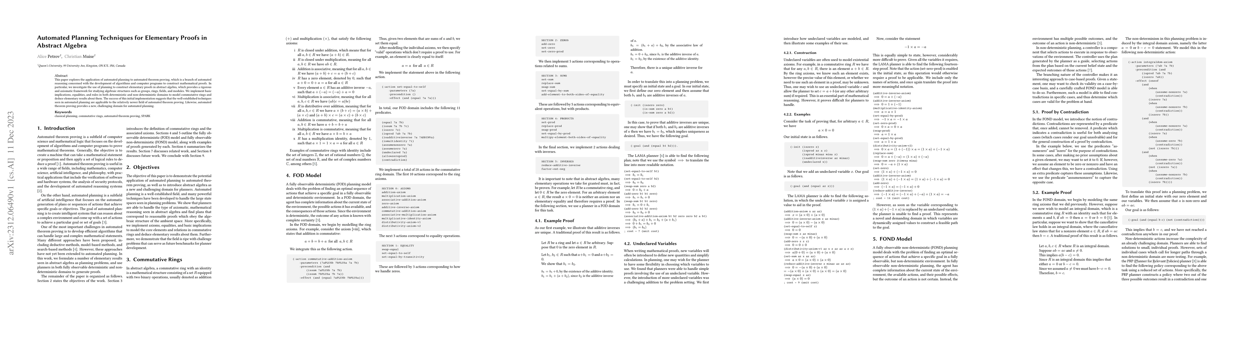Thumbnail for Automated Planning Techniques for Elementary Proofs in Abstract Algebra