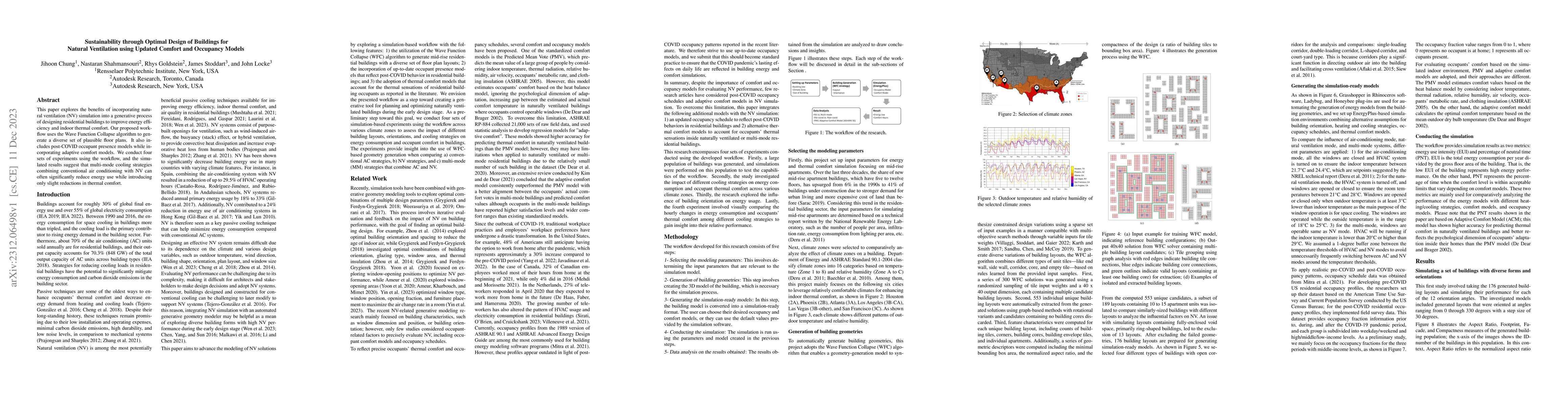 Thumbnail for Sustainability through Optimal Design of Buildings for Natural
  Ventilation using Updated Comfort and Occupancy Models
