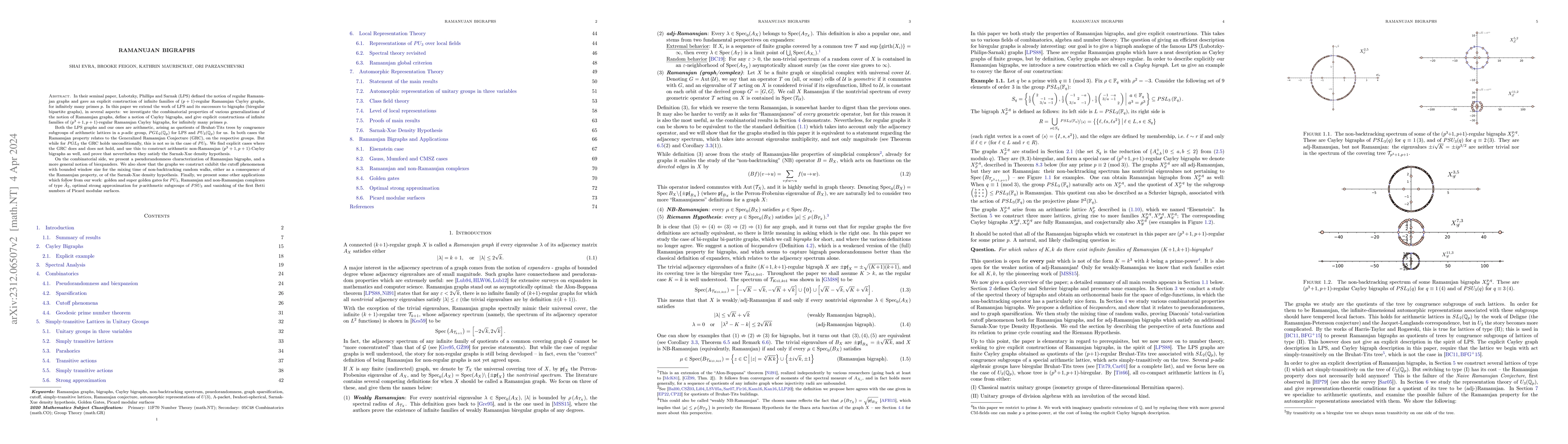 Thumbnail for Ramanujan Bigraphs