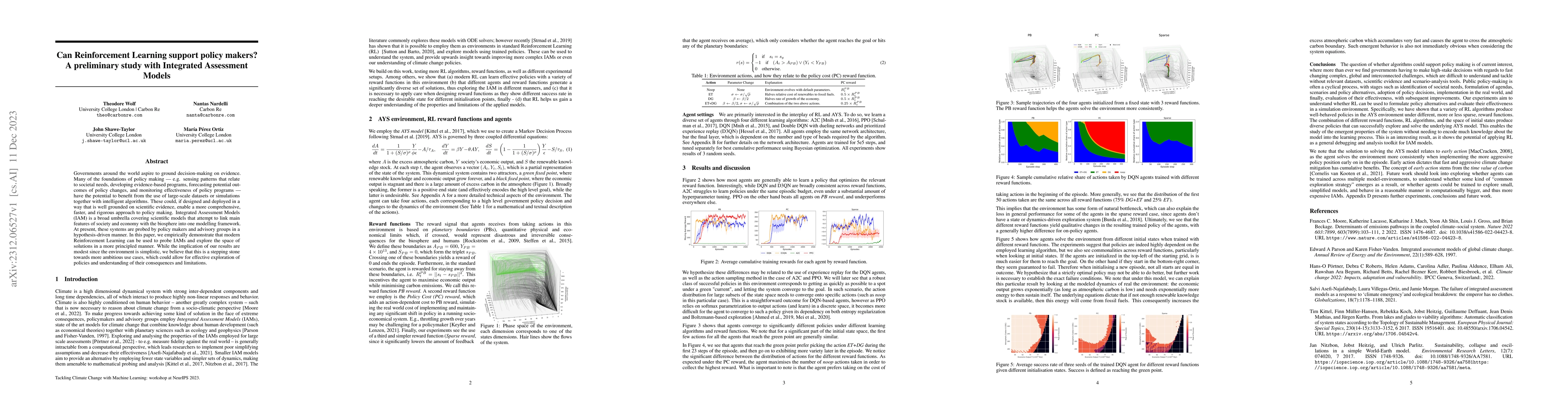 Thumbnail for Can Reinforcement Learning support policy makers? A preliminary study
  with Integrated Assessment Models