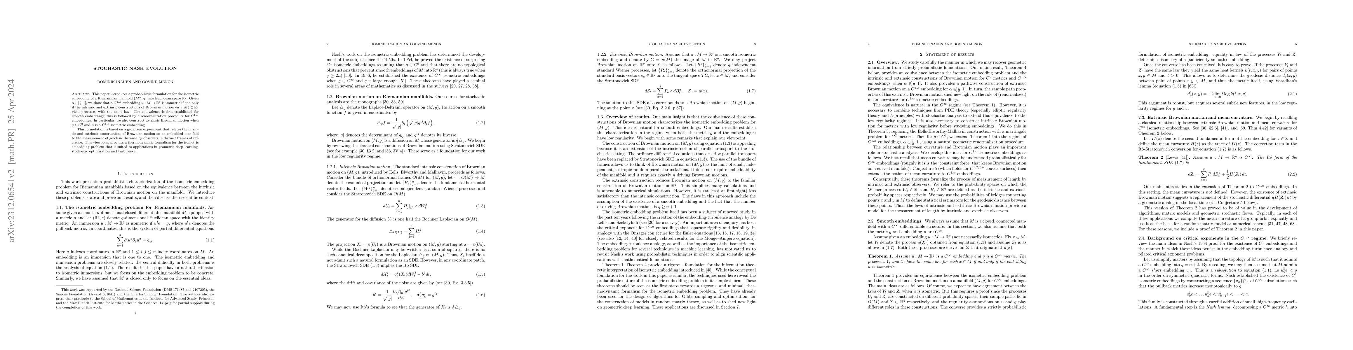 Thumbnail for Stochastic Nash evolution