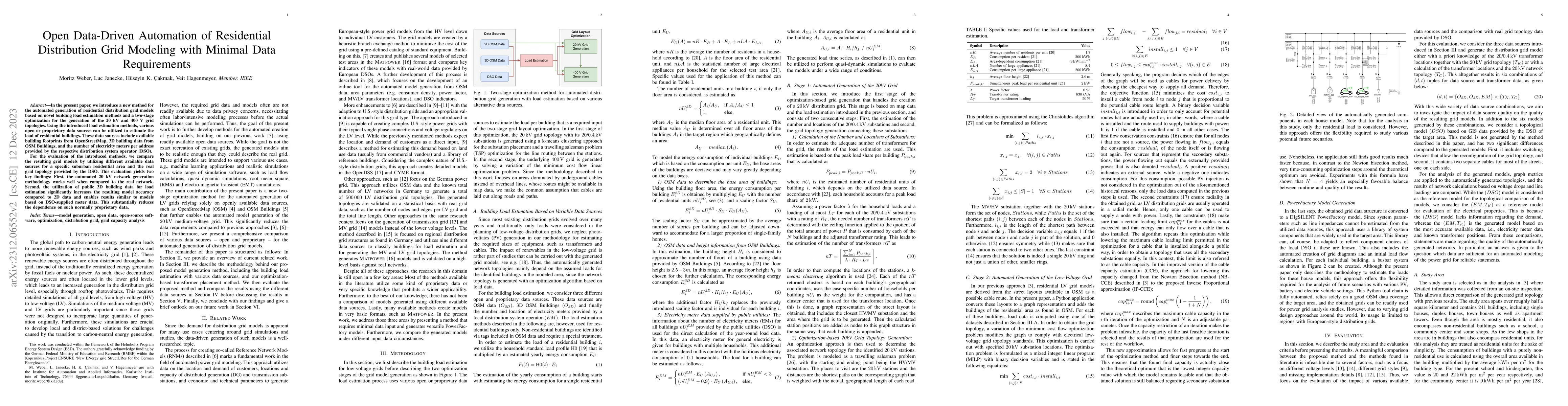 Thumbnail for Open Data-Driven Automation of Residential Distribution Grid Modeling
  with Minimal Data Requirements