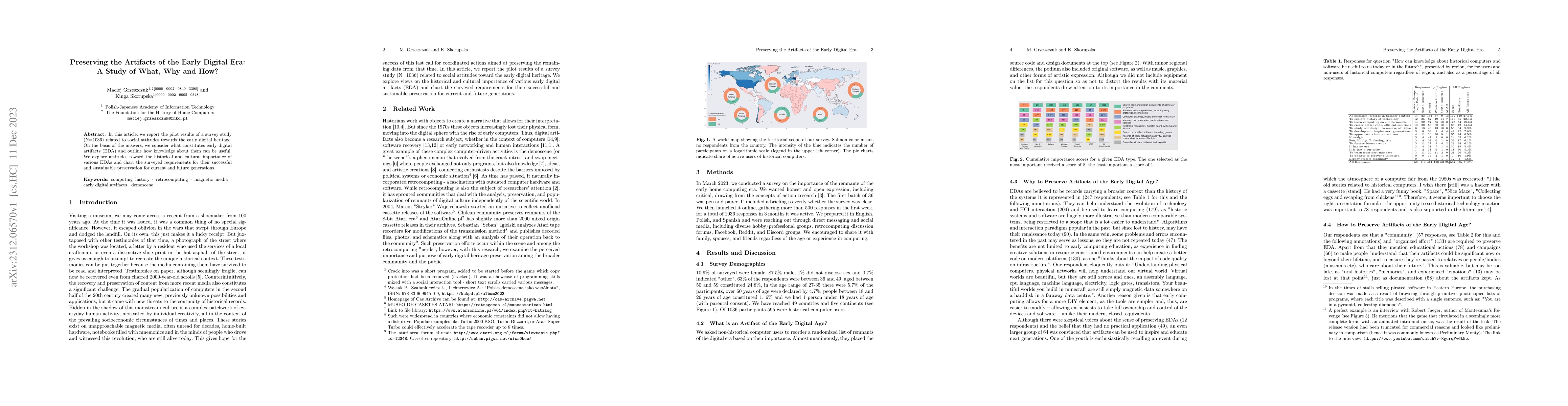 Thumbnail for Preserving the Artifacts of the Early Digital Era: A Study of What, Why
  and How?