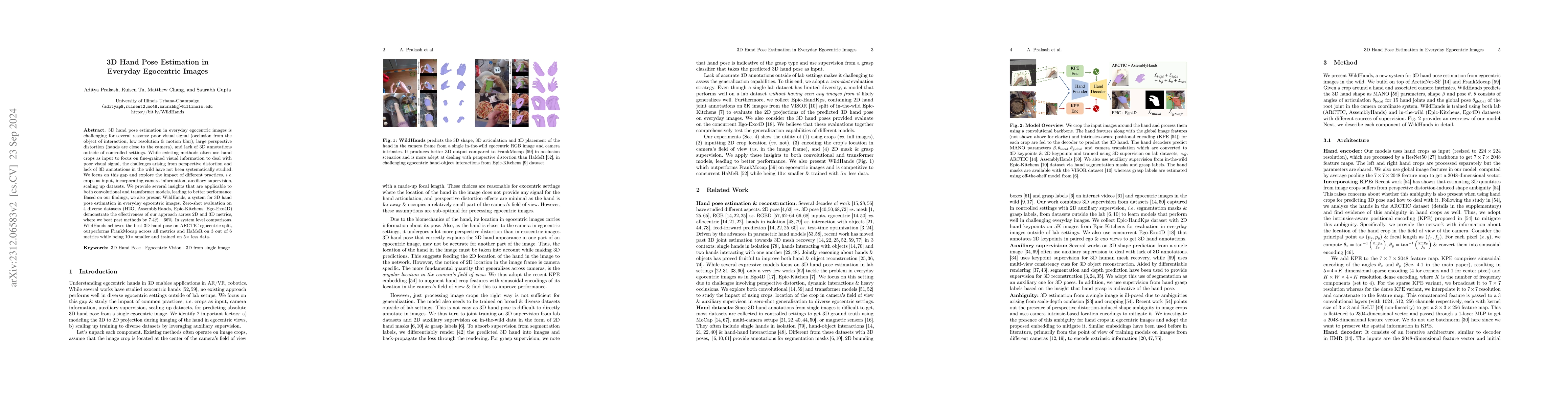 Thumbnail for 3D Hand Pose Estimation in Egocentric Images in the Wild