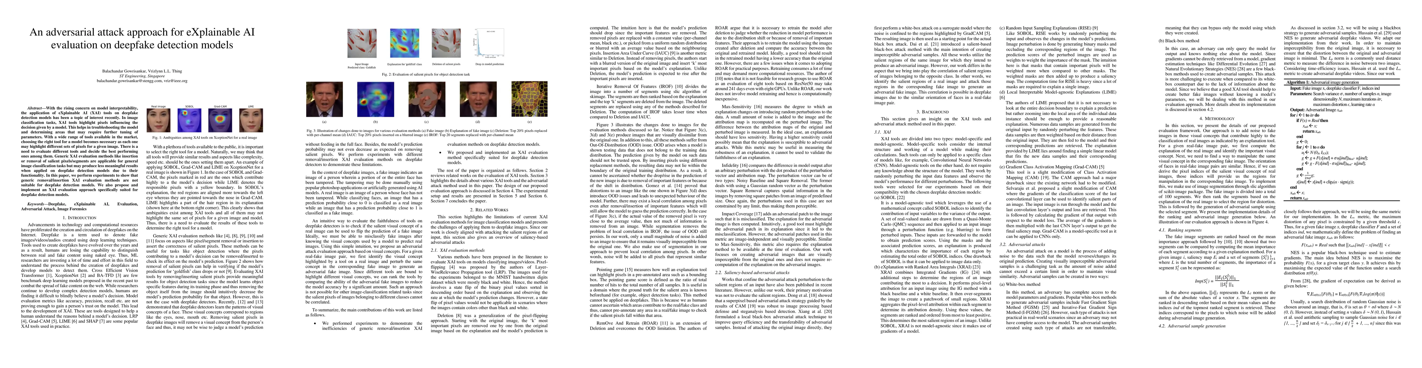 Thumbnail for An adversarial attack approach for eXplainable AI evaluation on deepfake
  detection models
