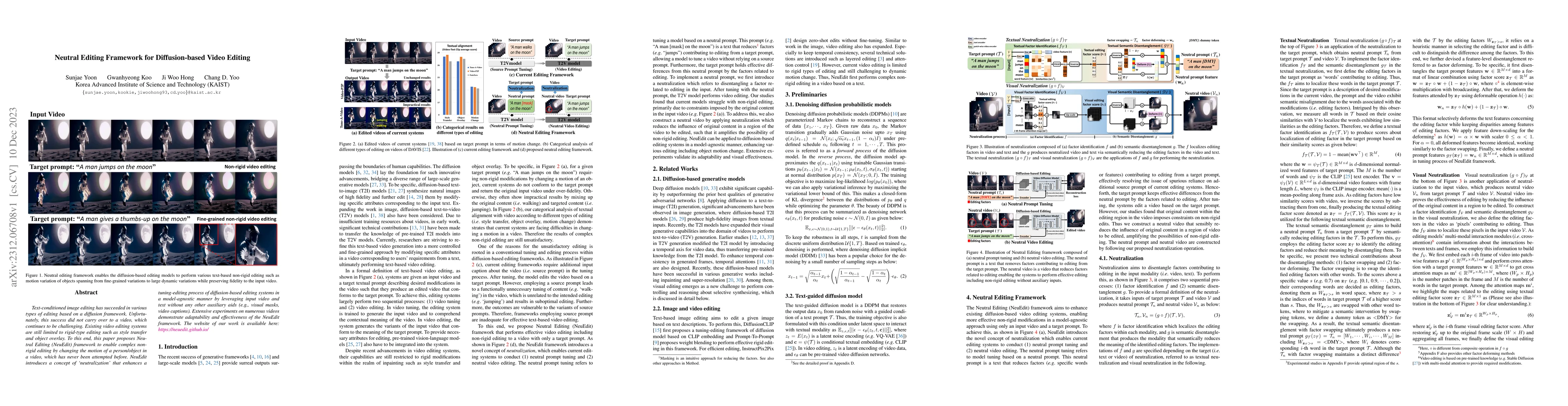 Thumbnail for Neutral Editing Framework for Diffusion-based Video Editing