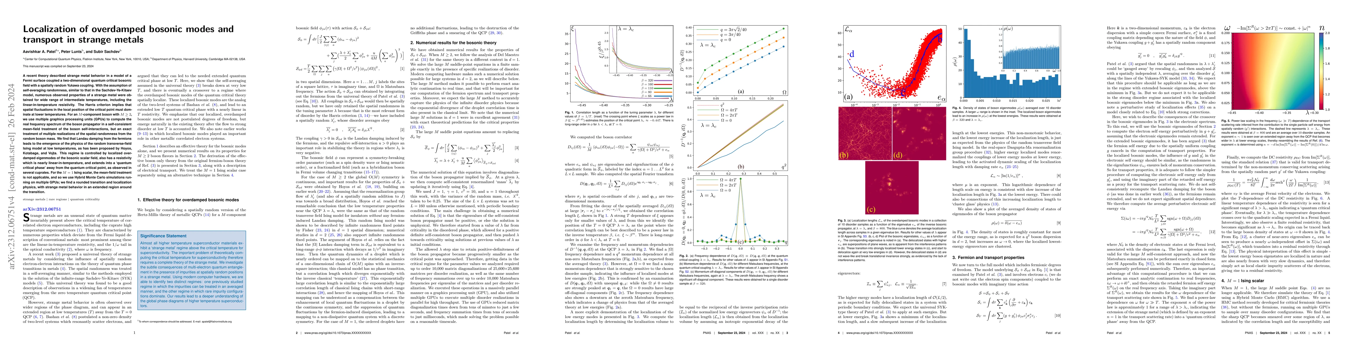Thumbnail for Localization of overdamped bosonic modes and transport in strange metals