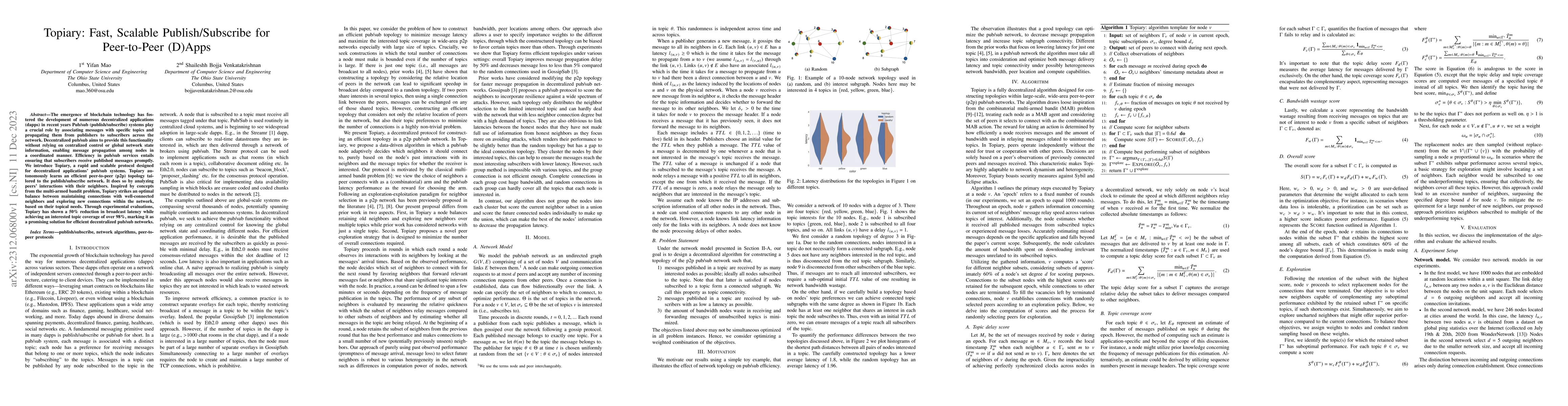 Thumbnail for Topiary: Fast, Scalable Publish/Subscribe for Peer-to-Peer (D)Apps