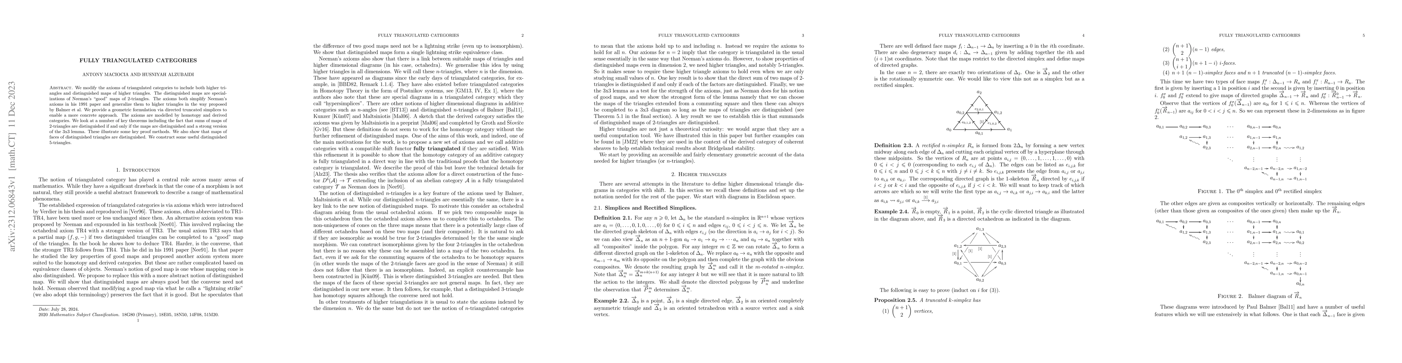 Thumbnail for Fully Triangulated Categories