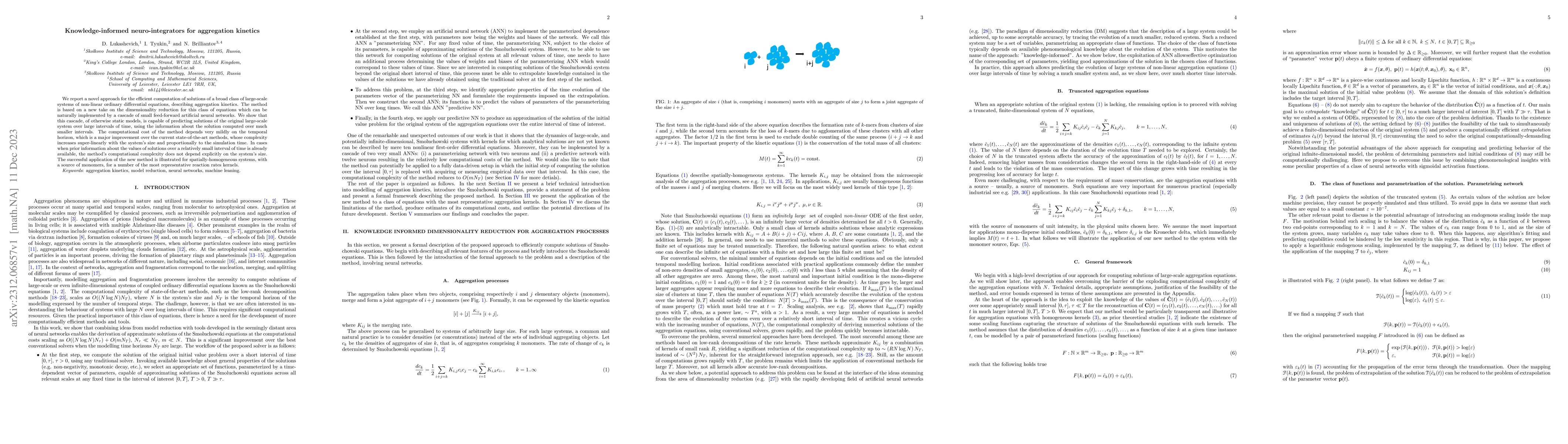 Thumbnail for Knowledge-Informed Neuro-Integrators for Aggregation Kinetics